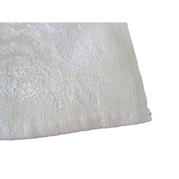 Dove Gray Cotton Rayon Blend Hand Colored Damask Floral Dinner Napkins Five - Picture 10 of 16